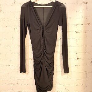 Isabel Marant Sheath cutout ruched stretch-jersey Dress